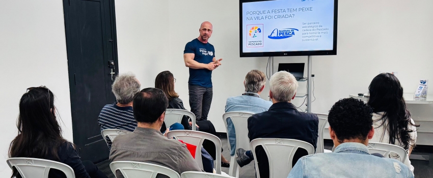  Instituto de Pesca apresenta novidades da 3ª edição  da Festa Tem Peixe na Vila em encontro com a imprensa