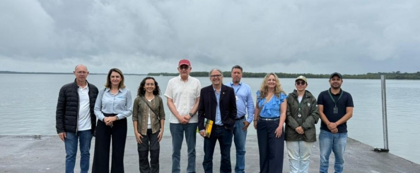 Apta e Instituto de Pesca recebem visita de cônsules do Uruguai e Paraguai